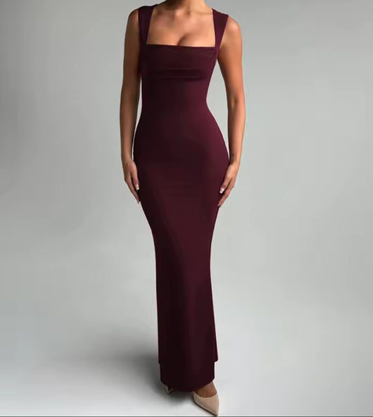 Square neck dress